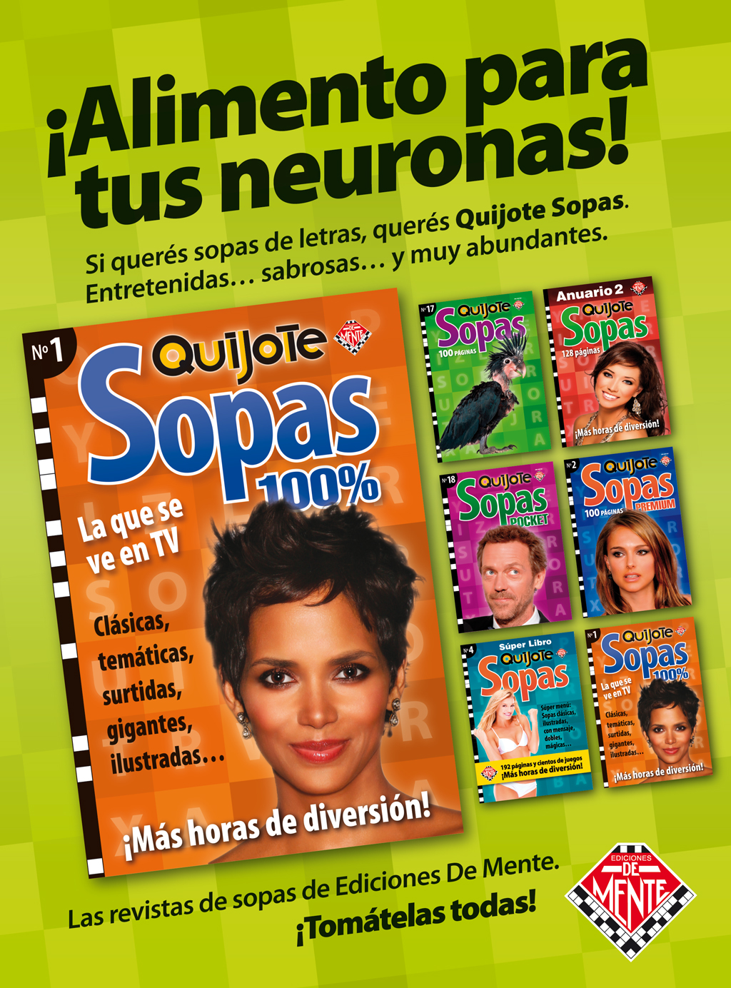 Afiche Quijote Sopas para kioscos.